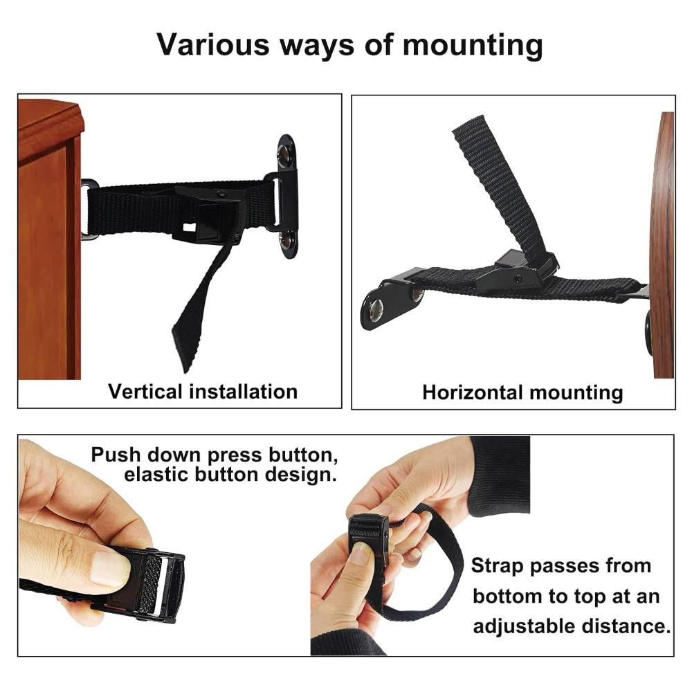 Cabinet Scraper Set - Easy Install Earthquake Proof Furniture Anchors