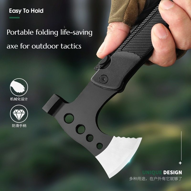 Woodworking Hatchet - New Multi-functional Folding Extended Handle Axe