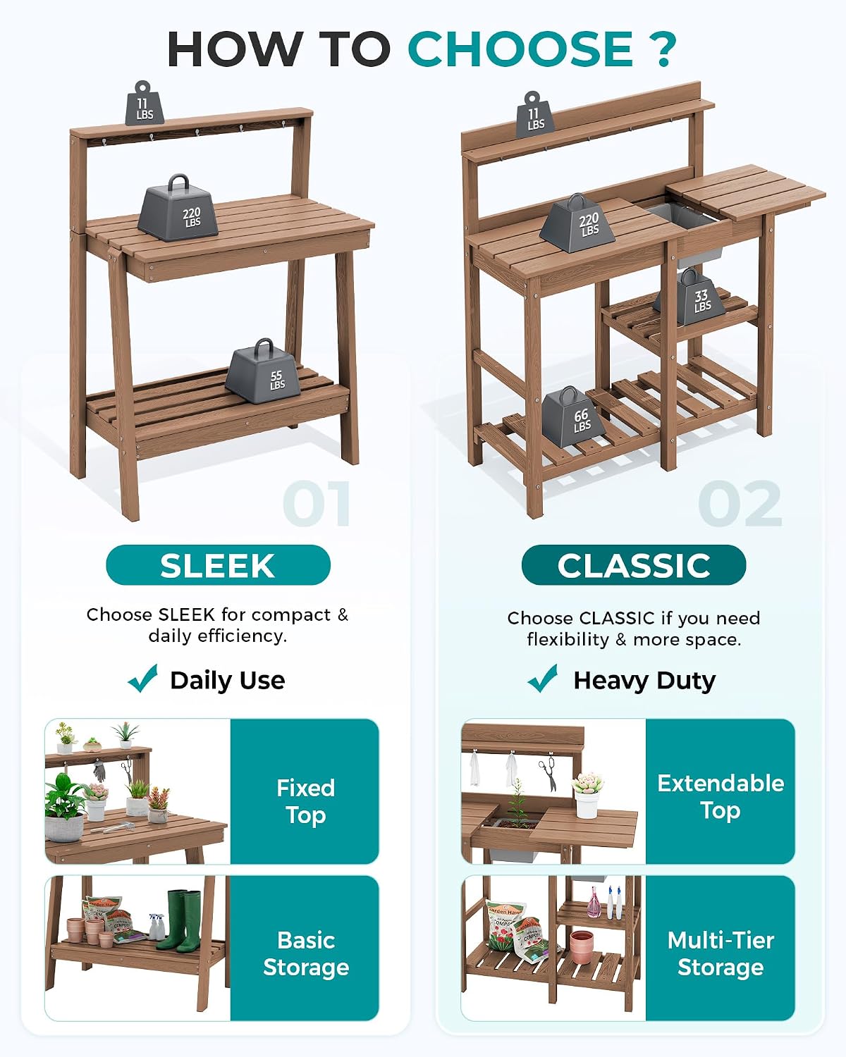 Outdoor Potting Bench Table, T - Woodworking Finishing review and price