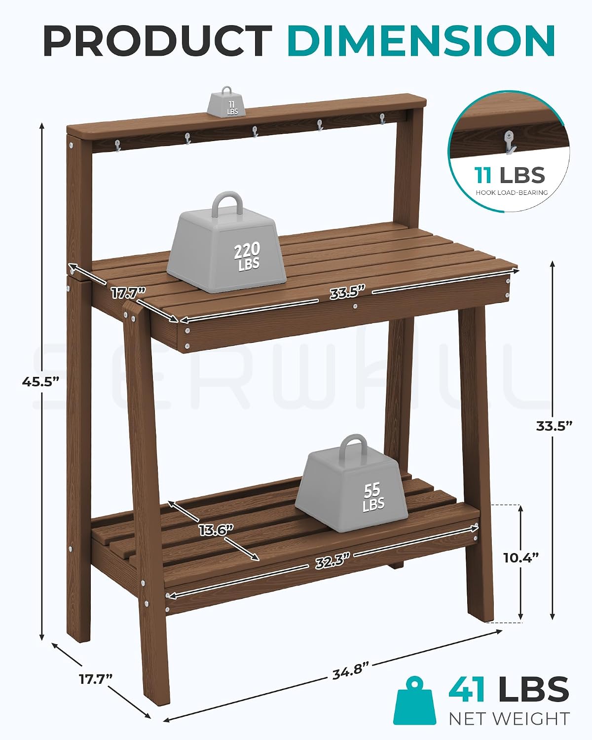 Outdoor Potting Bench Table, T - Woodworking Finishing review and price