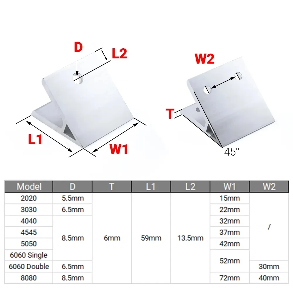 4Pcs 45 Degree Angle Corner Br - Woodworking Joint Types review and price