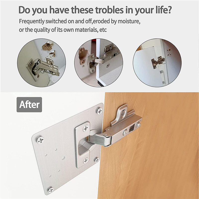 KAK 8pcs Hinge Repair Plate Br - Cabinet Scraper Set review and price