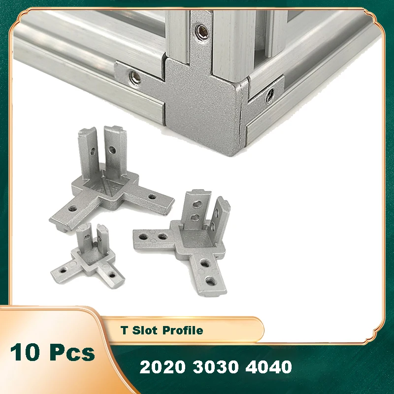 10 Pcs 3 Way Corner Bracket Co - Woodworking Joint Types review and price