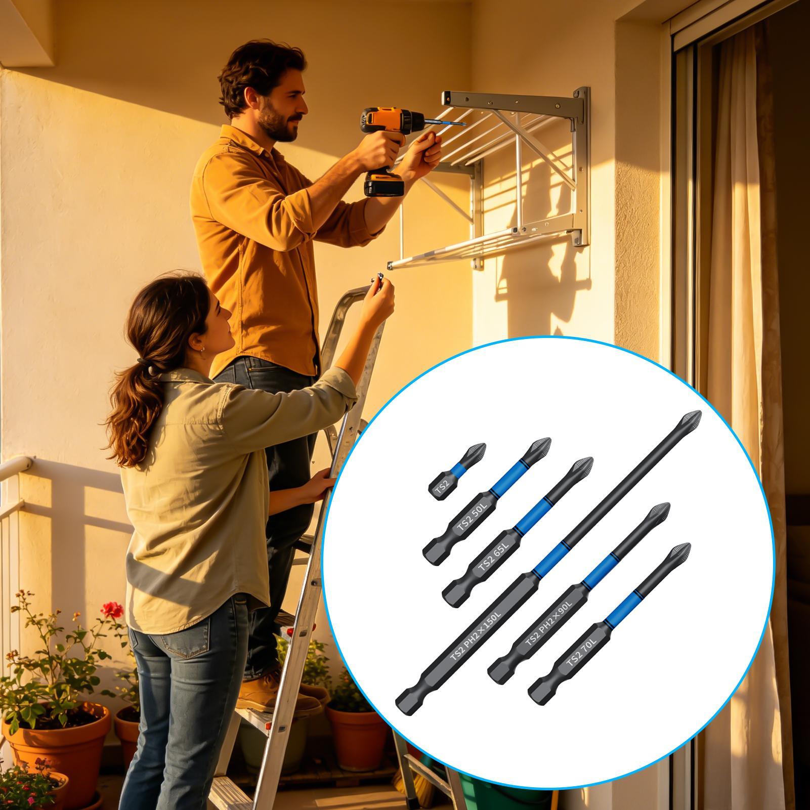 Drill Screwdriver Bit Set 6-Pi - Woodworking Drill Bits review and price