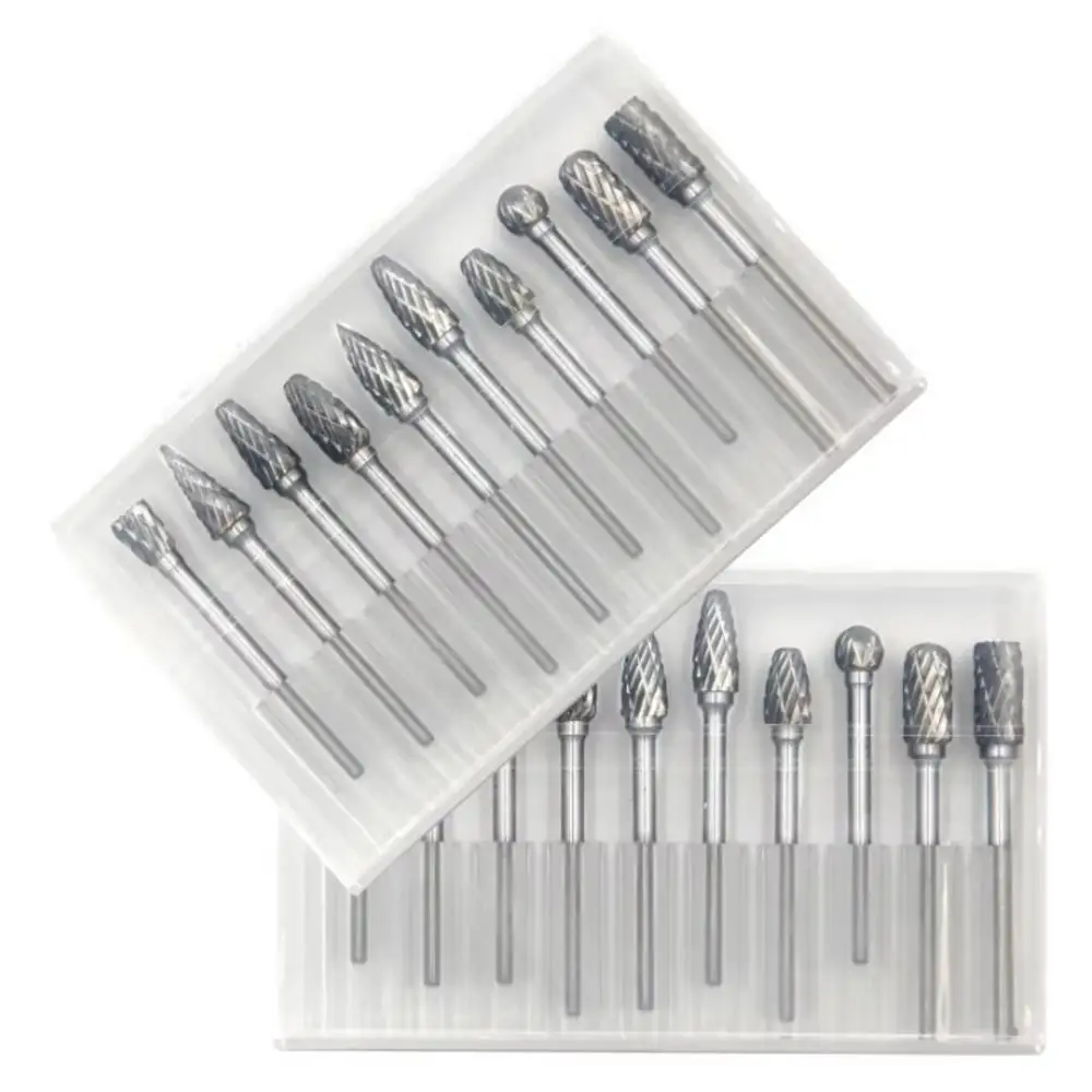 10PCS Carbide Rotary Burr Set  - Woodworking Drill Bits review and price