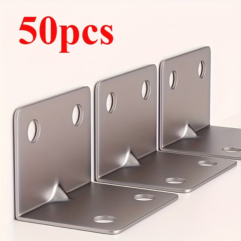50Pcs right-angle bracket angl - Woodworking Joint Types review and price