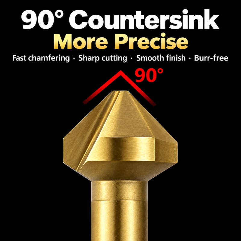 6Pcs 3-Flute Titanium Coated 9 - Woodworking Drill Bits review and price