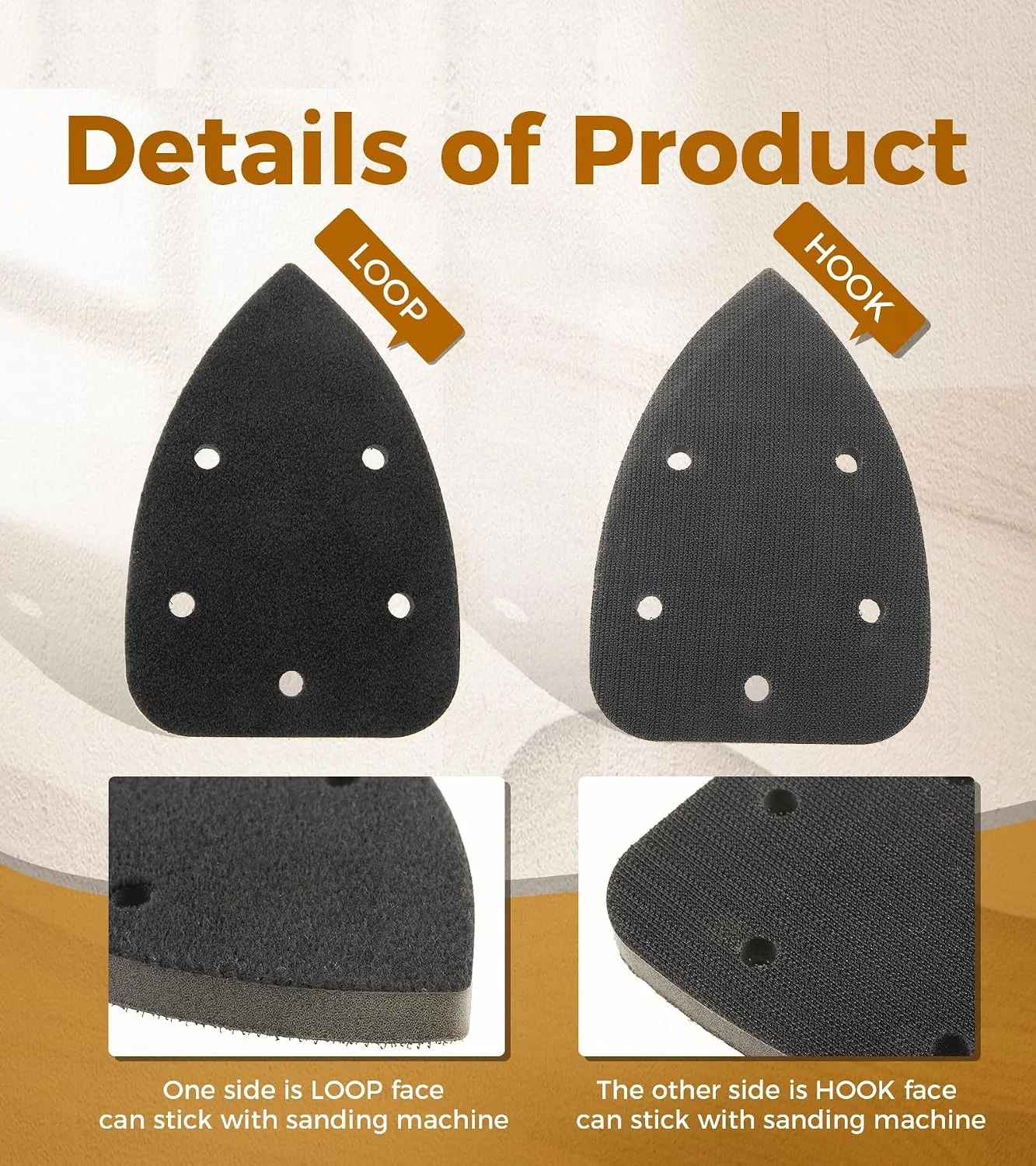5pcs Triangle Detail Sanding P - Woodworking Finishing review and price