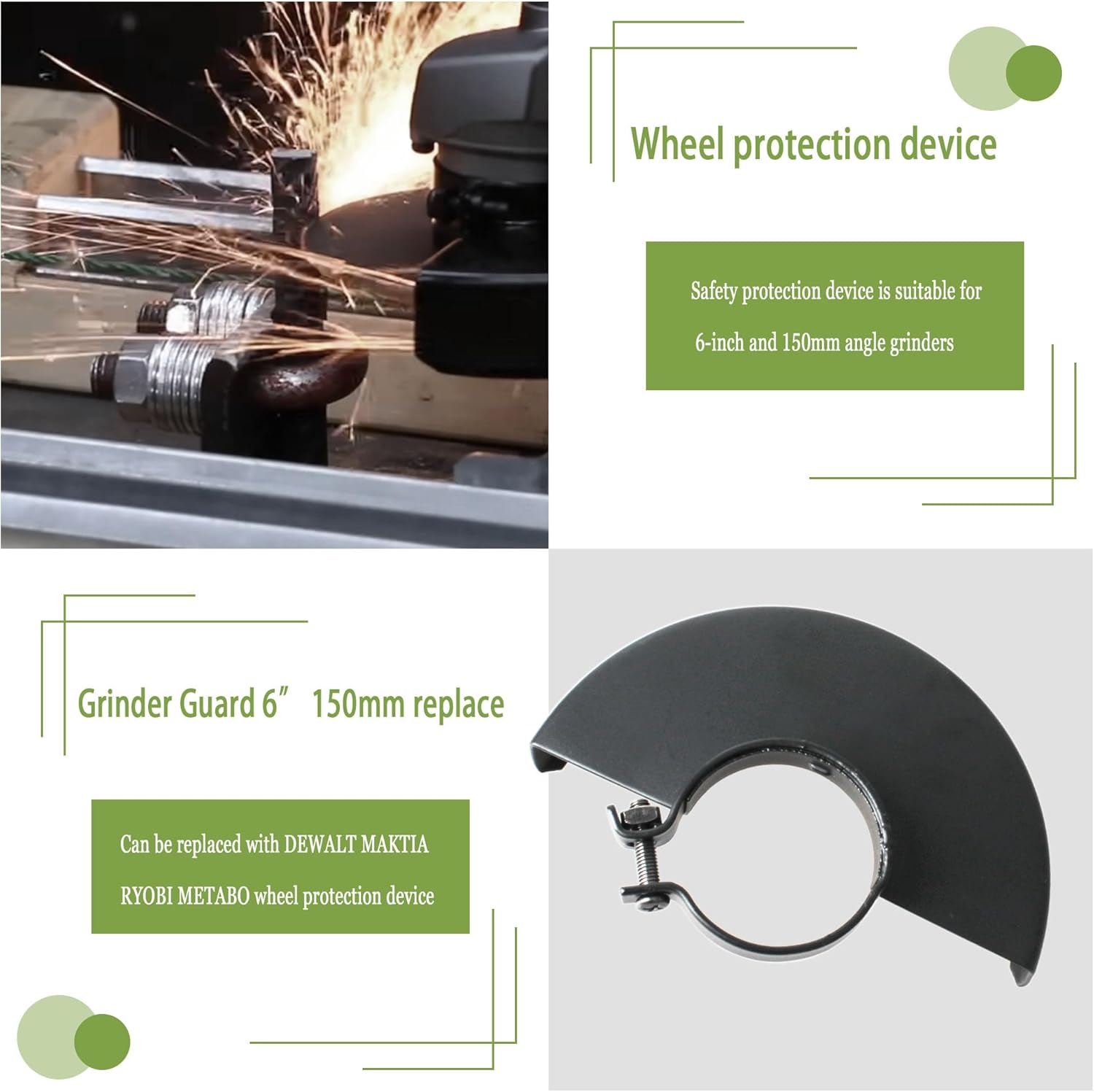 Metal Angle Grinder Guard, Bla - Woodworking Face Shield review and price